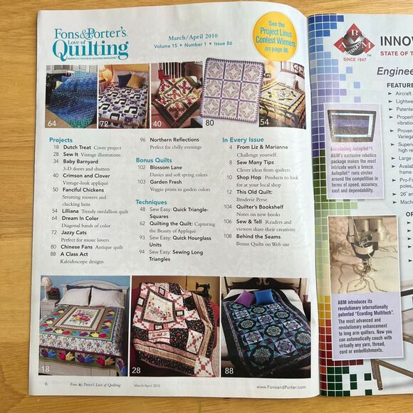 Magazine Lot Fons and Porters Love of Quilting Includes Special Edition - Picture 12 of 16
